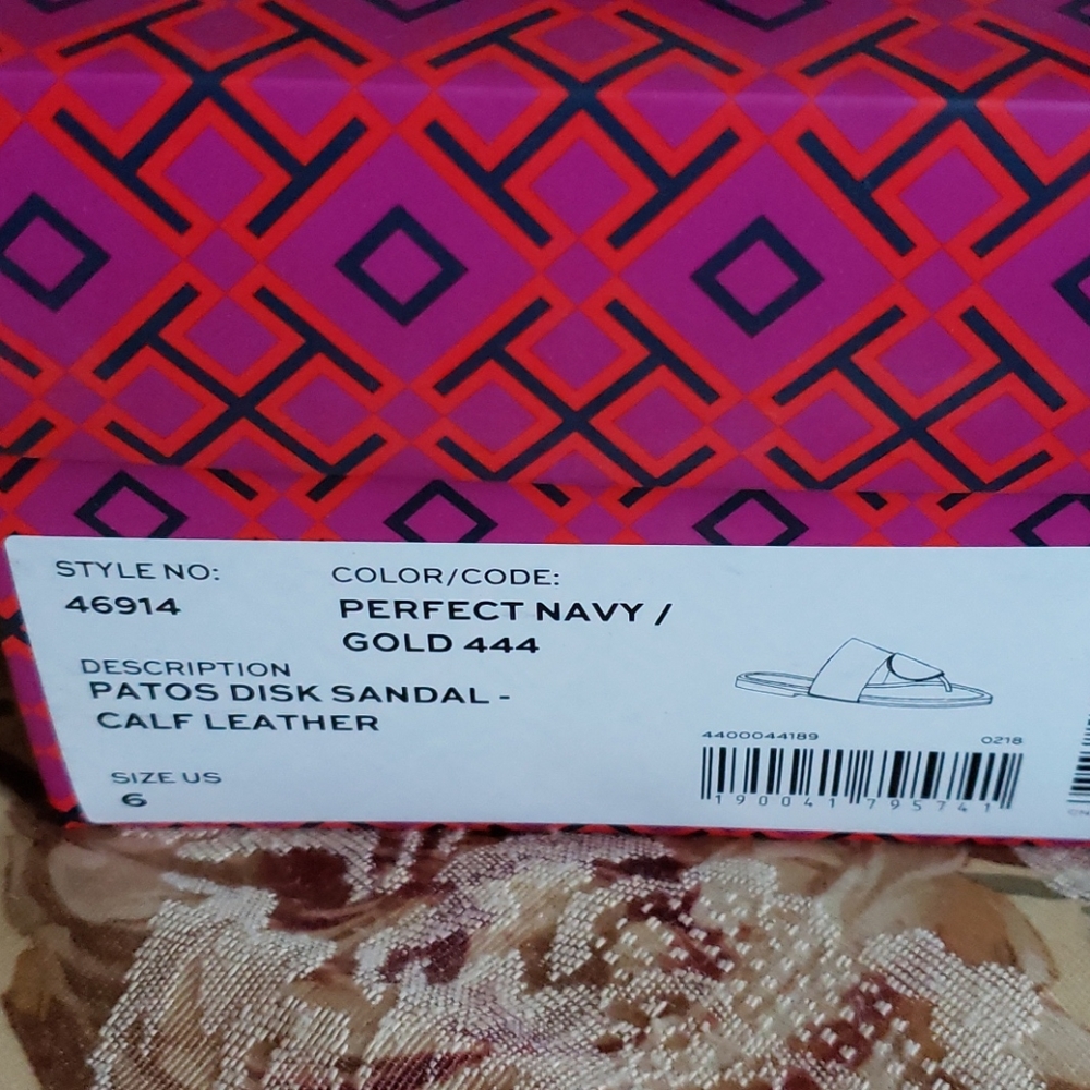 NWT! TORY BURCH PATOS DISK SANDAL 6 - Picture 2 of 5